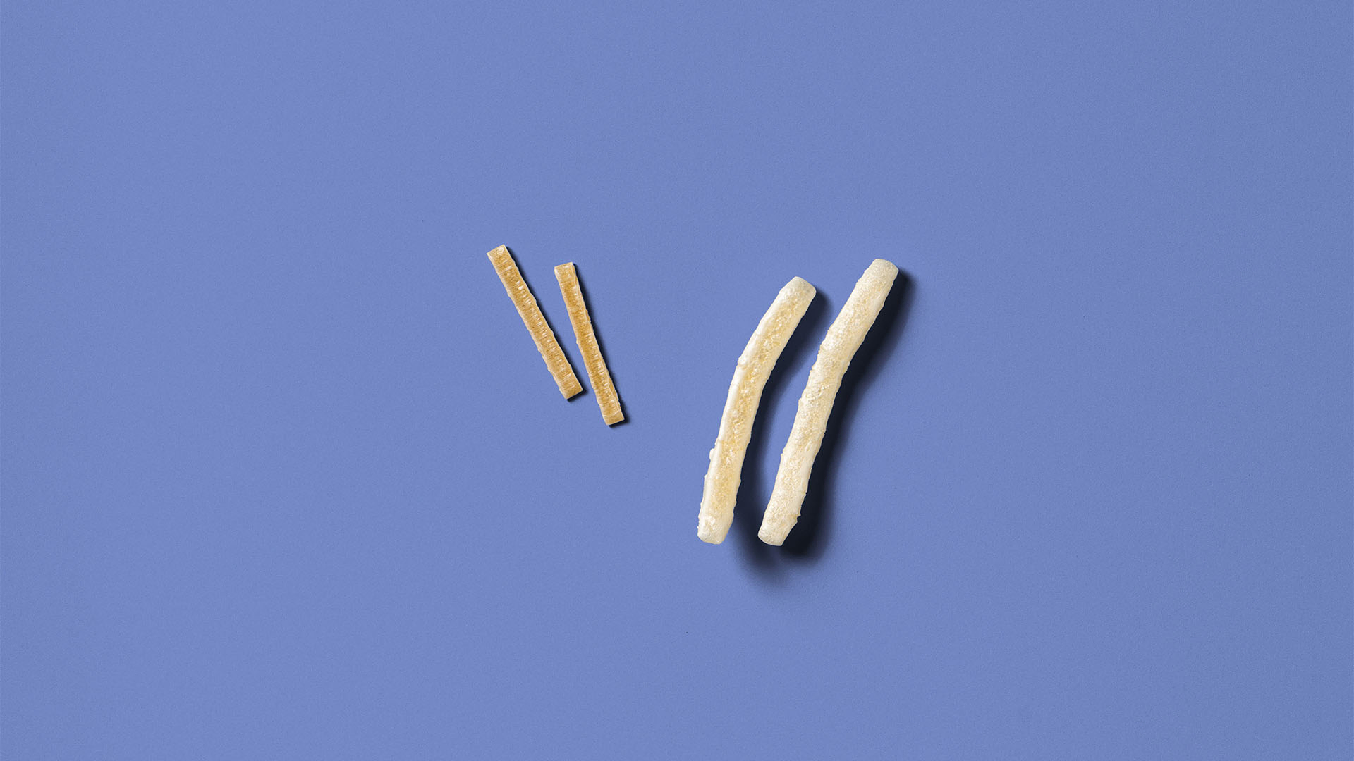 Orange potato sticks