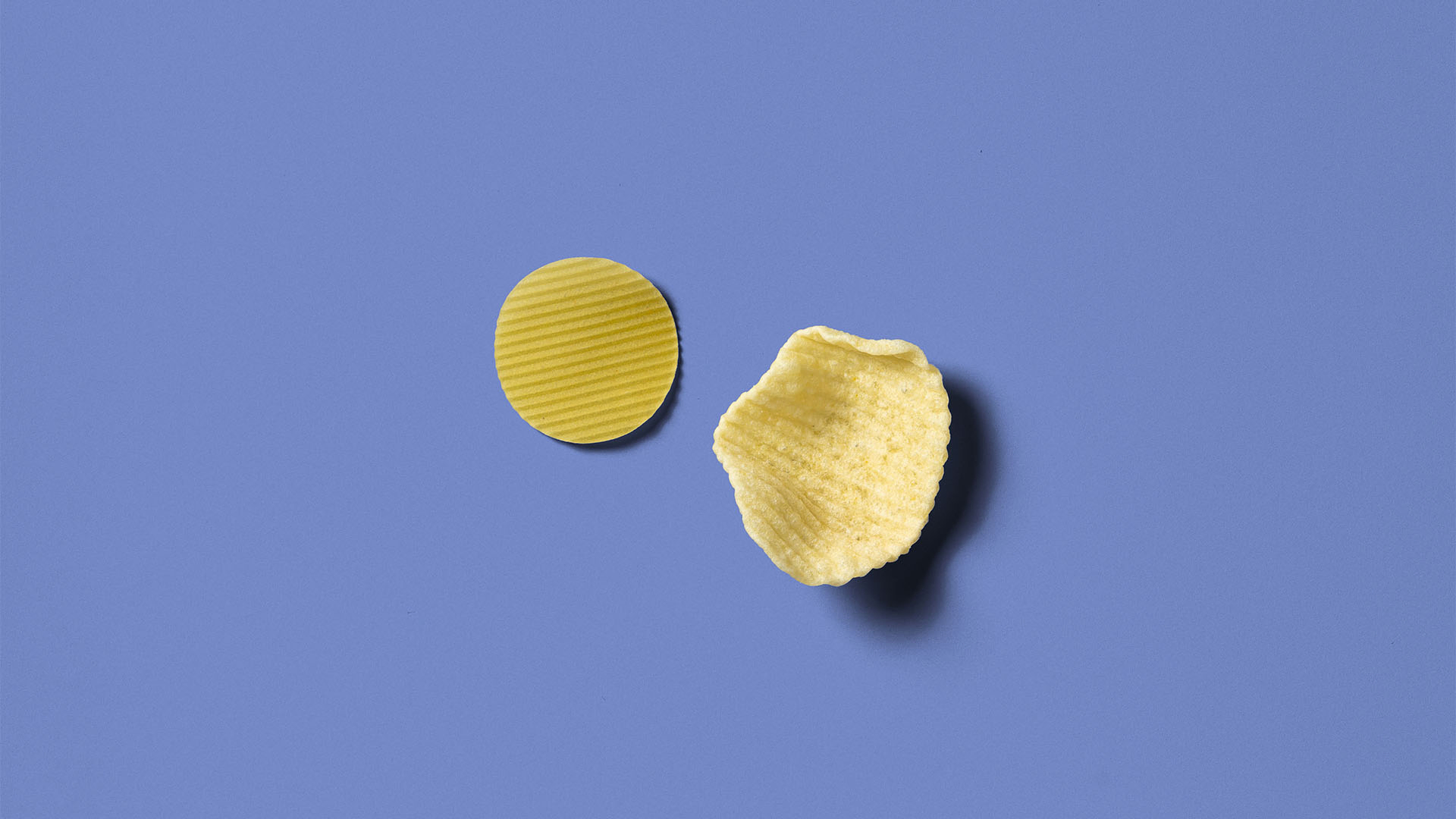 Crinkle potato chips